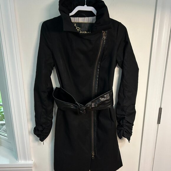 Mackage Trench Coat in Black Size PSmall - Picture 3 of 16